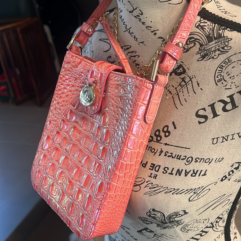 🆕 Brahmin Pink Punch Crossbody Bag and Dust Bag - Picture 17 of 17